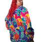 80’s S.G. Sport Colorful Retro Print Blouse (3X)