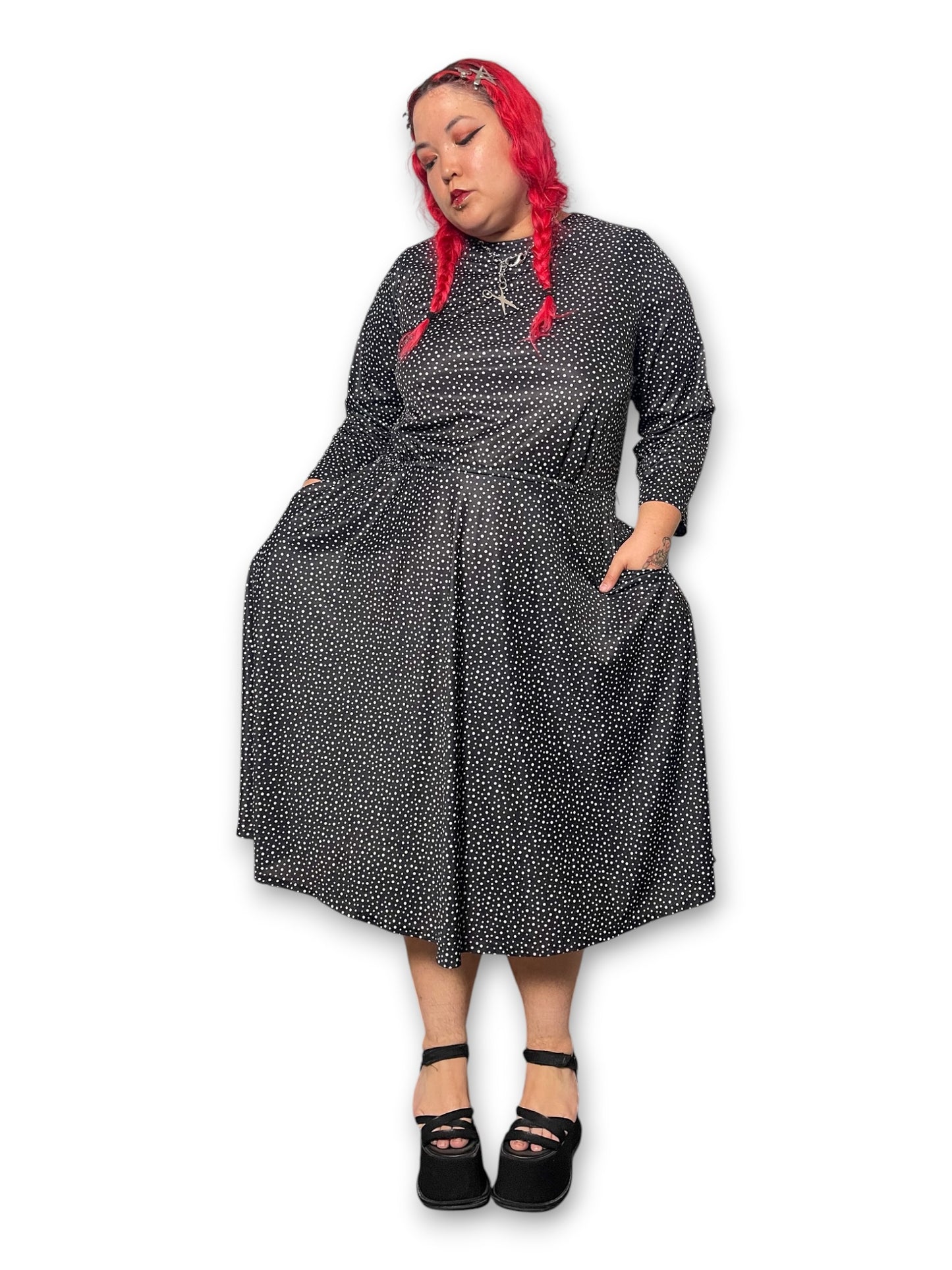 90’s/Y2K Retro Polka Dot Dress (2X)