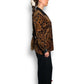 80’s/90’s Lizsport Black and Brown Paisley Velour Shirt (M/L)