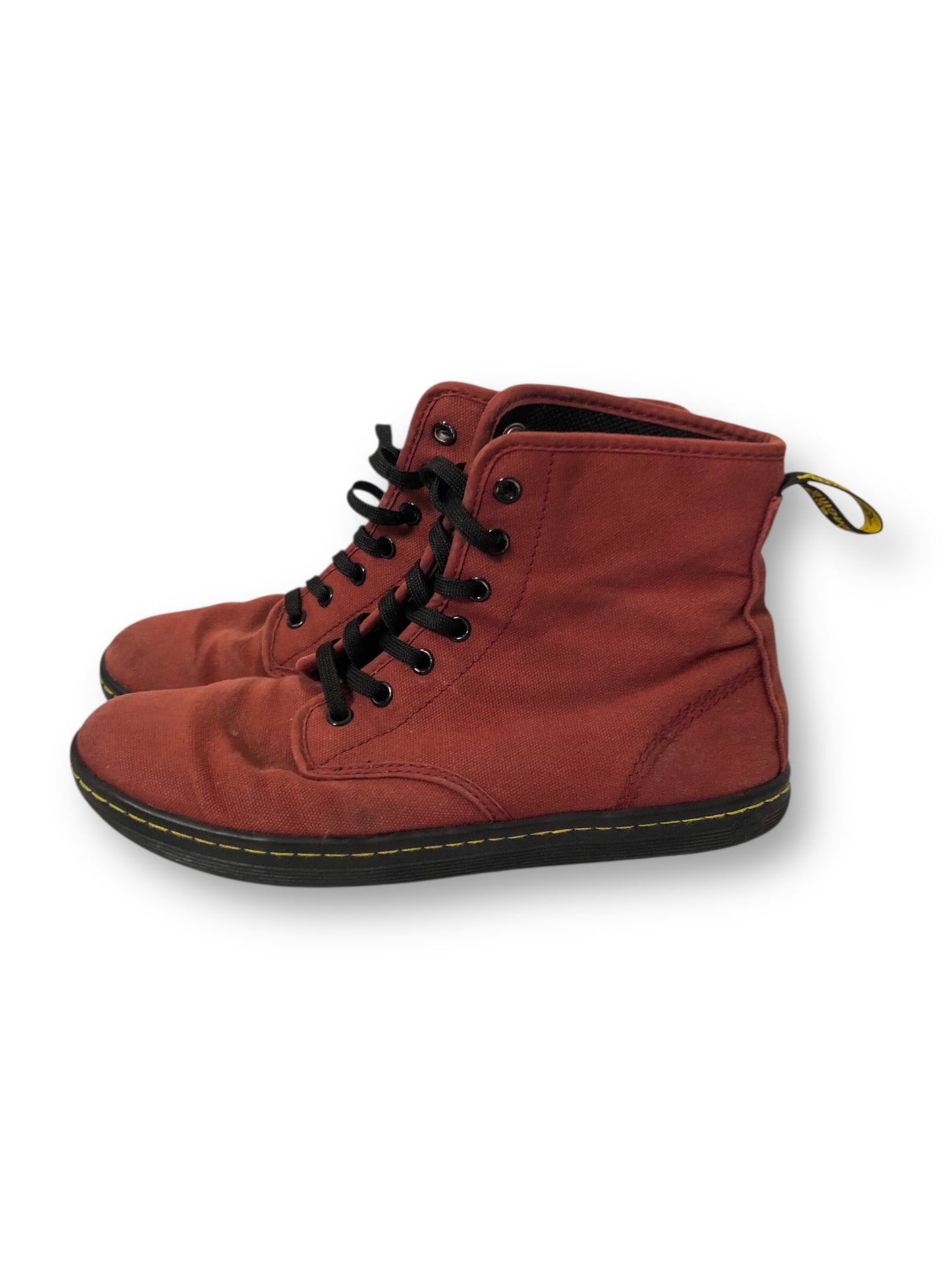 Dr. Martens Burgundy Shoreditch Canvas Sneakers (9)
