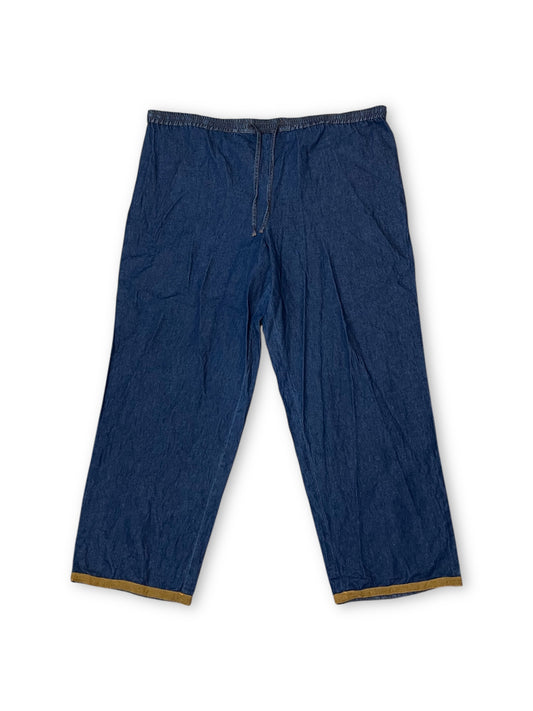 Y2K Dark Wash Denim Pants (2X/3X)