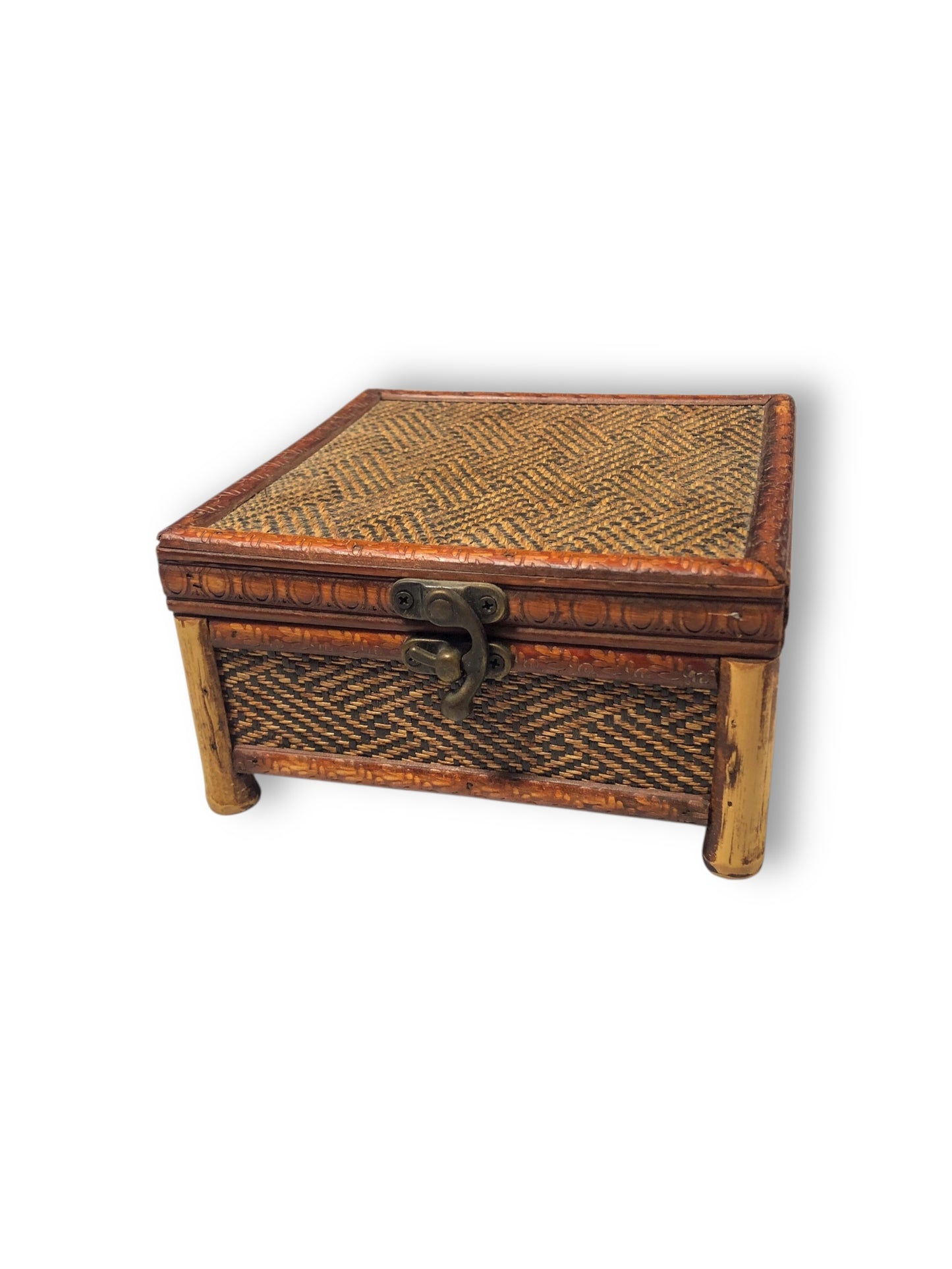 Vintage Wooden Jewelry Box