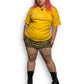 90’s/Y2K Rayar Les Coches Yellow T-Shirt (XL)