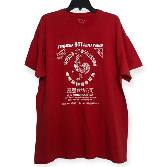 Sriracha Hot Chili Sauce Red T-Shirt (XL)