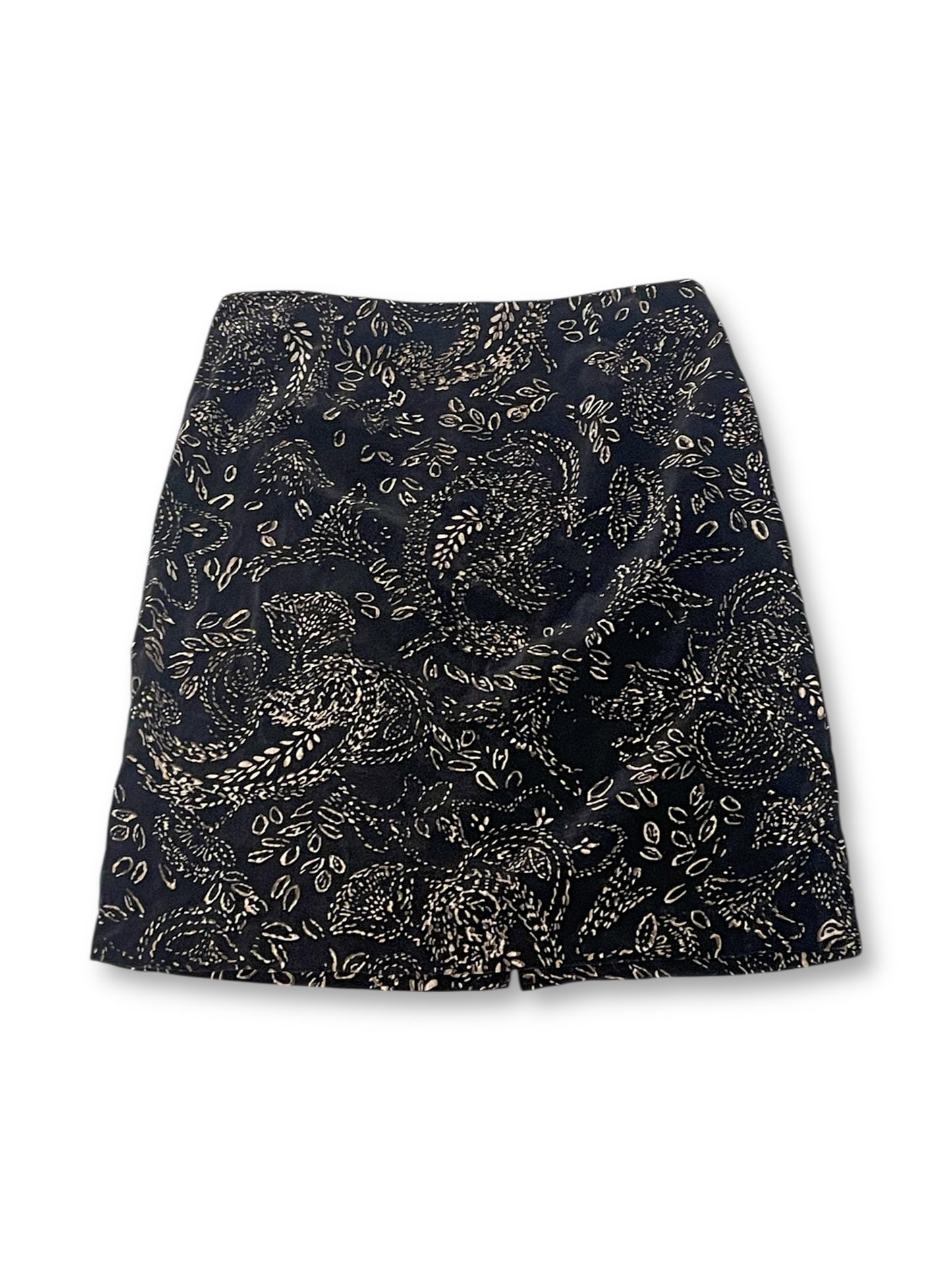 80’s/90’s Paisley Velvet Pencil Skirt (L)