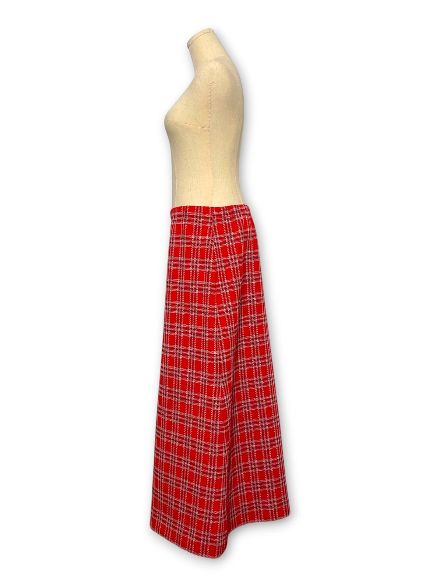70’s/80’s Retro Grunge Plaid Maxi Skirt (M/L/XL)