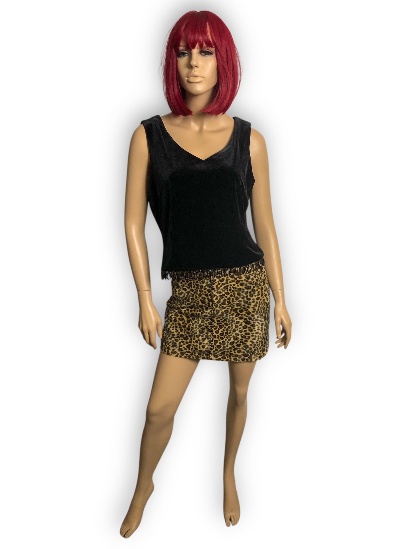 90’s/Y2K Ronni Nicole by Ouida Black Velvet Top (L)