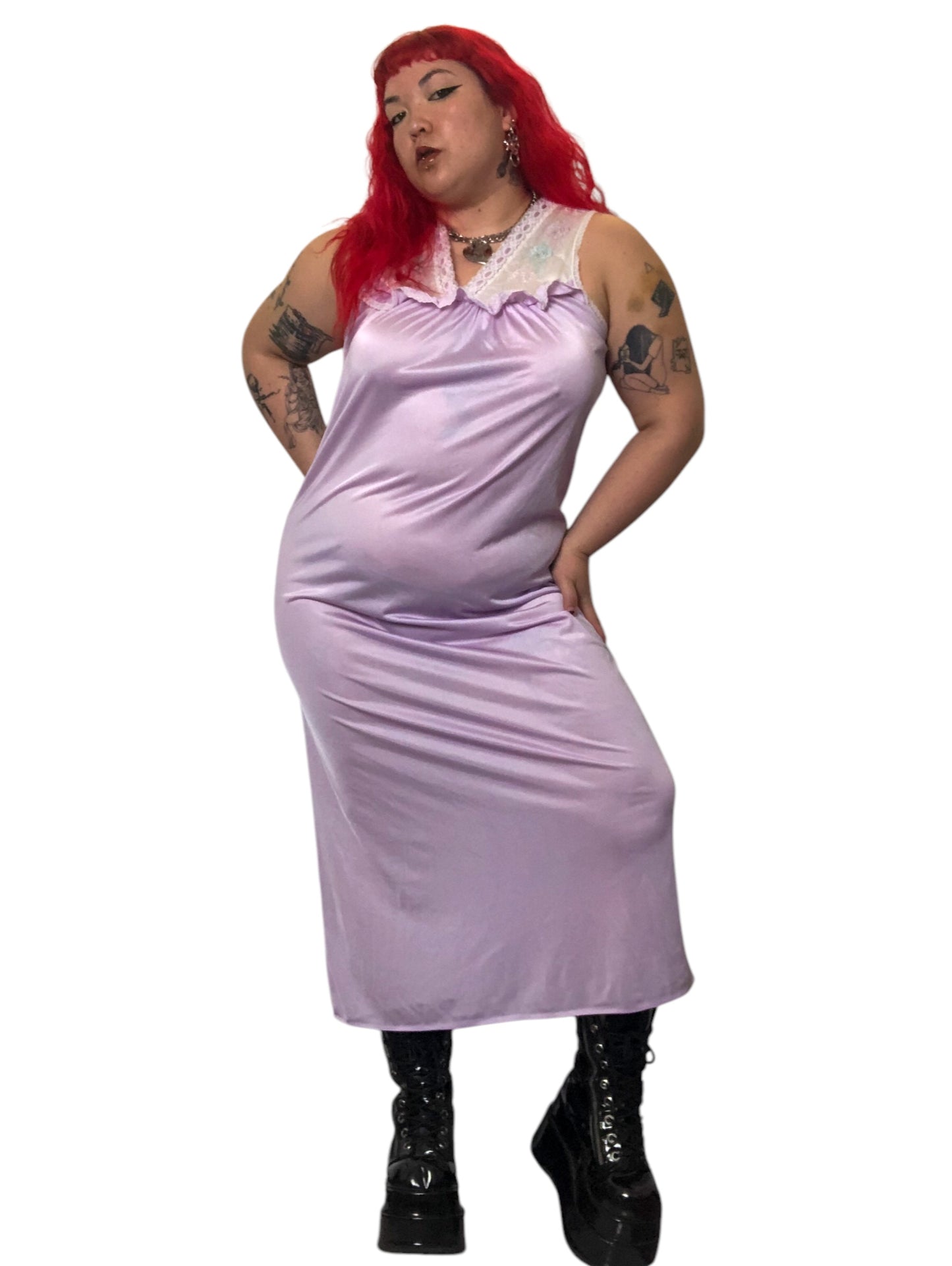 80’s/90’s Gotham Lavender Nightgown (XL/2X)