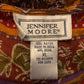90’s Jennifer Moore Striped Patterned Midi Dress (XL)
