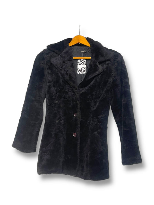 Vintage Selections Black Faux Fur Jacket (S/M)