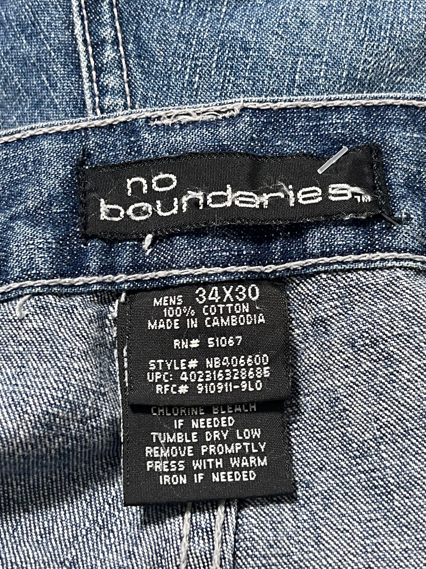 Y2K No Boundaries Denim Cargo Jeans (L/XL)