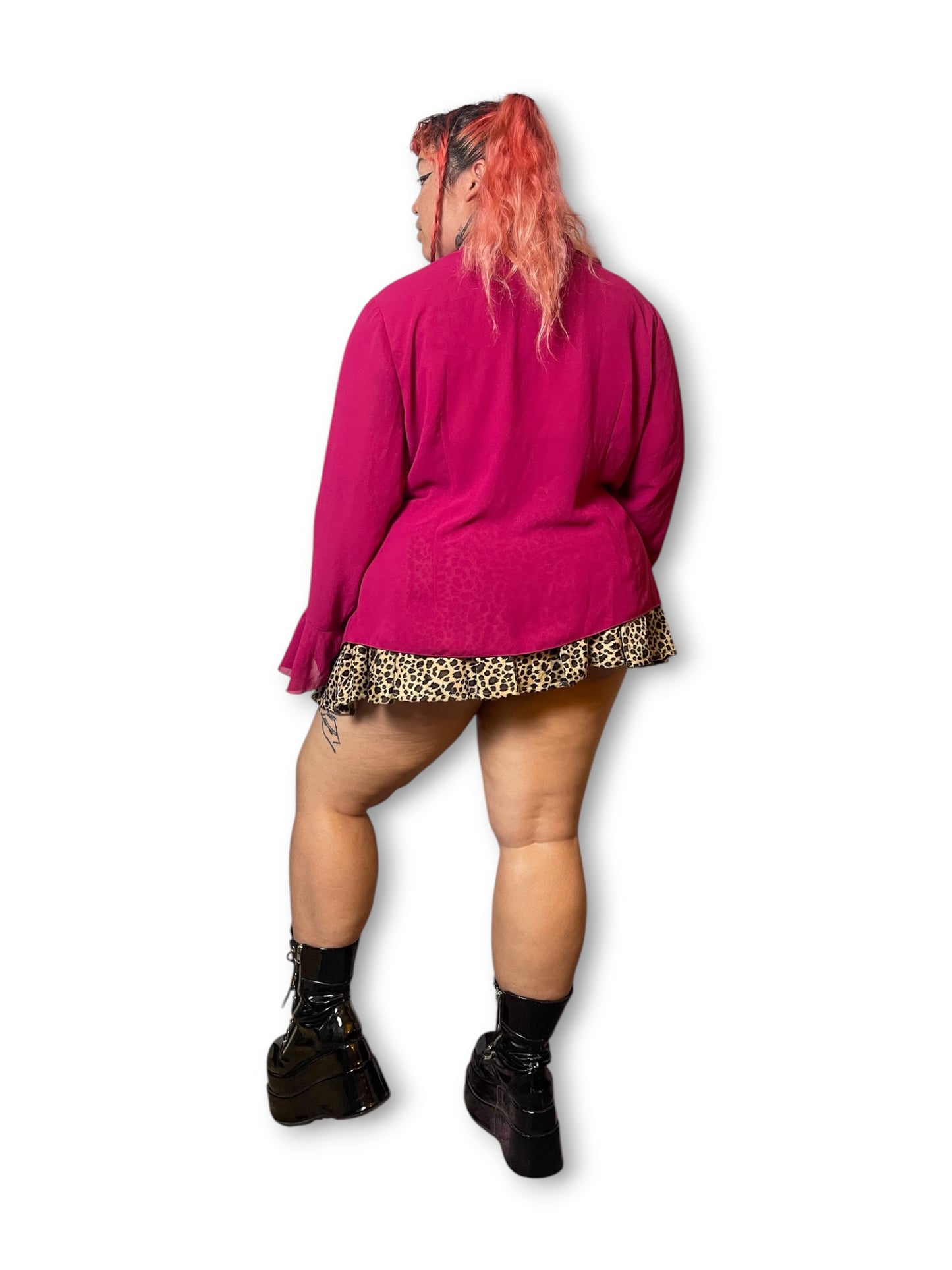 Y2K Sheer Ruffled Cardigan (5X)
