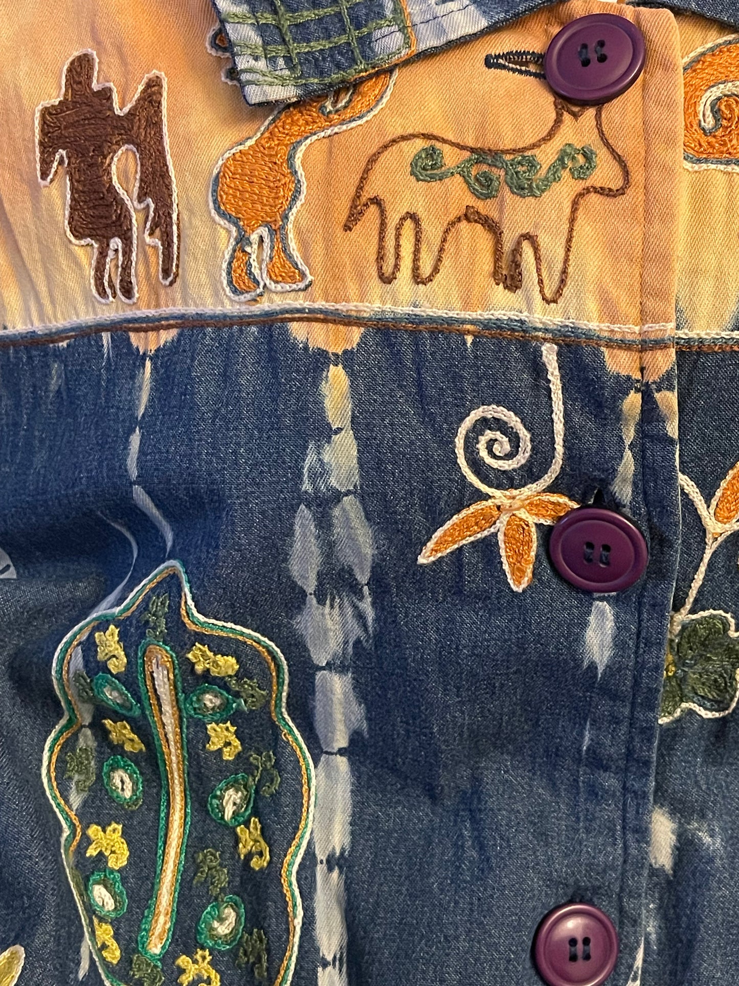 90’s Boho Hippie Jacket (1X)