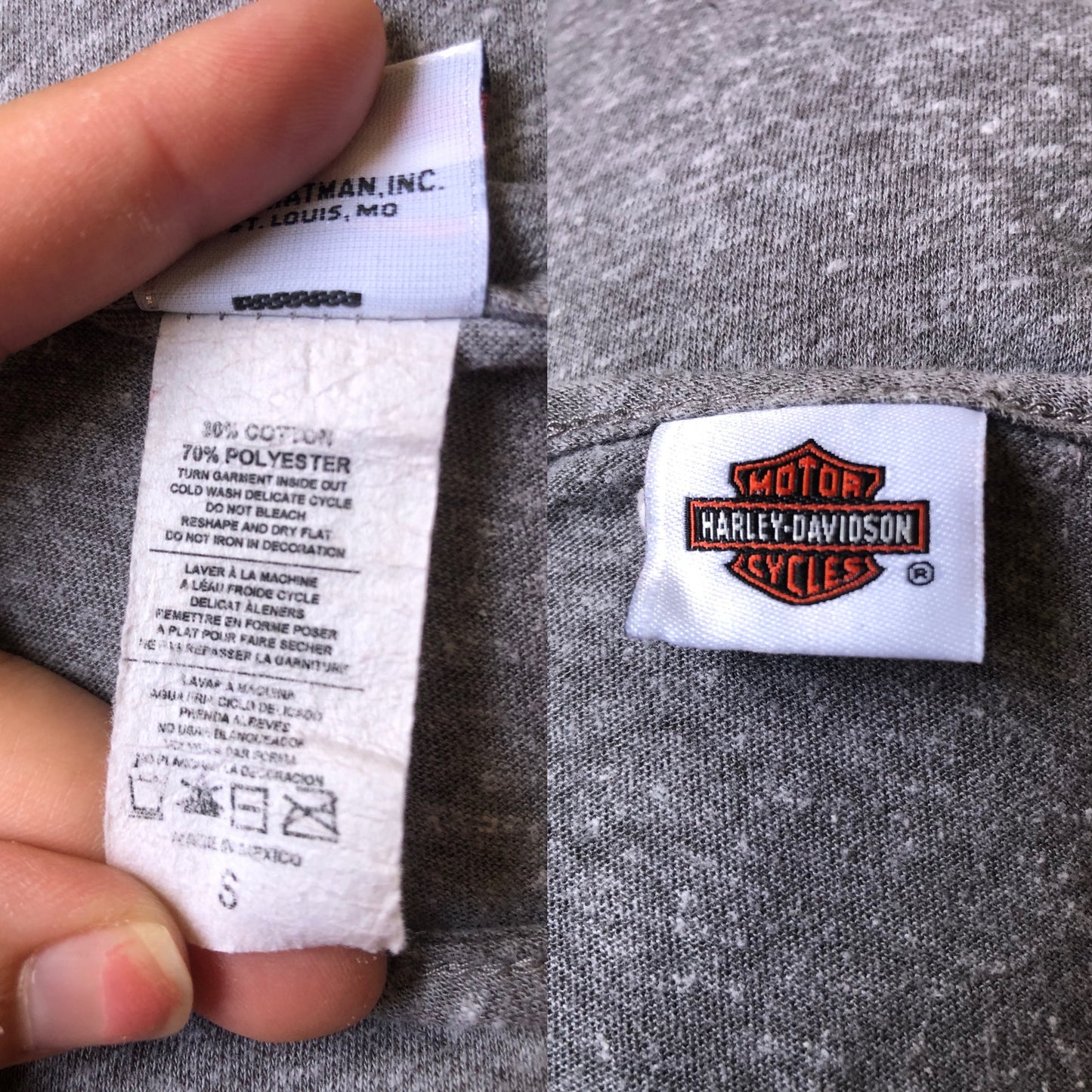 Harley Davidson Heather Gray Shirt (S)