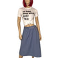 70’s Kaki Roberts Periwinkle Gray Pencil Skirt (L)
