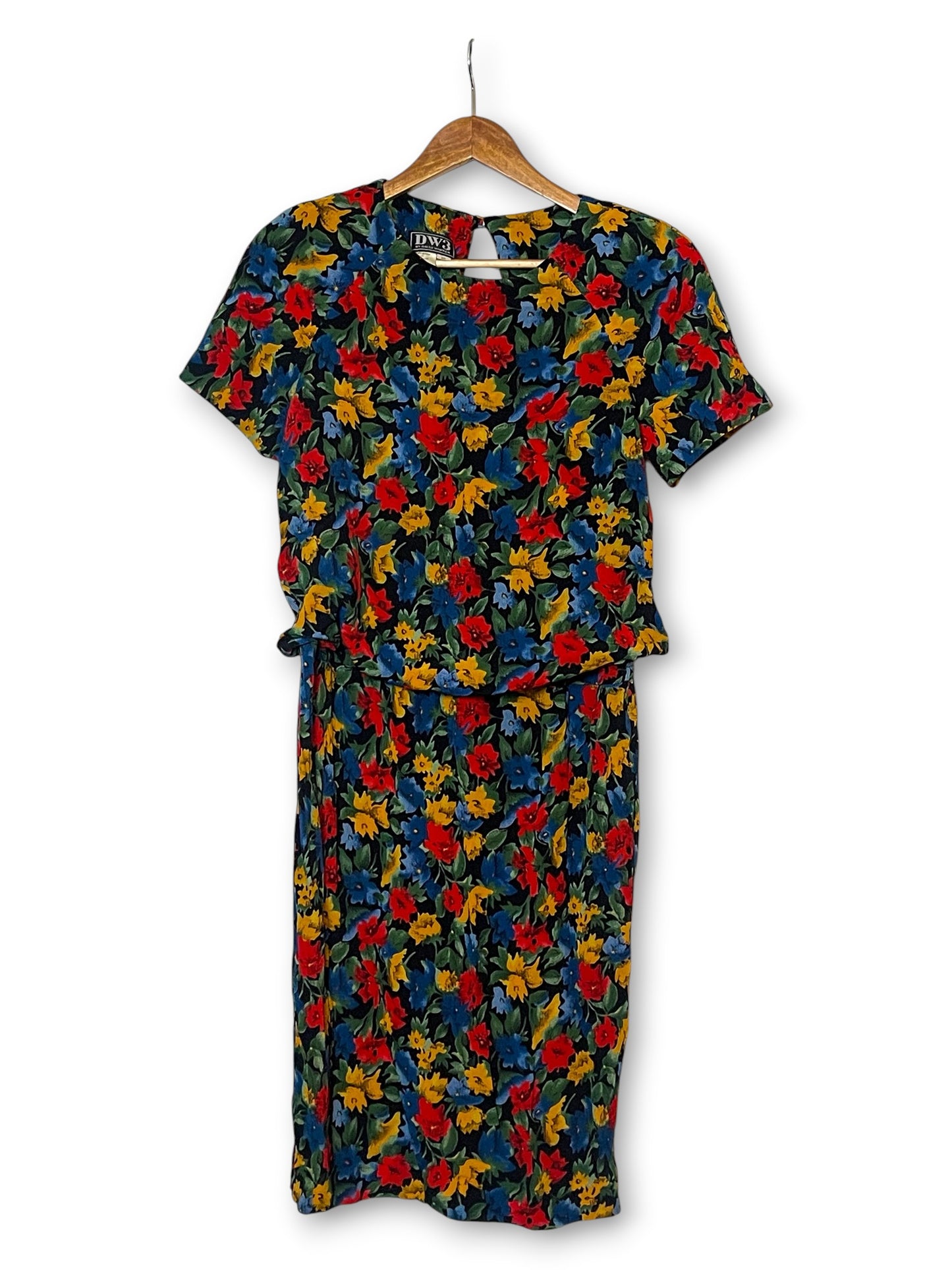 90’s Floral Midi Dress (M/L)