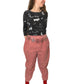 90’s Westport Ltd Rose Pink Corduroy Stirrup Pants (XL/2X)