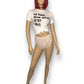80’s Christian Dior White Lace High-Cut Panties (L)