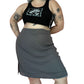 Y2K Venezia Gray Mesh Layered Mini Skirt (4X/5X)