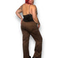 Y2K City Girl by Nancy Bolen Brown Pants (2X)