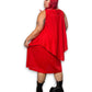 80’s Red Layered Tent Dress (3X)