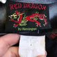 90’s Red Dragon by Kensington Graphic Print Button Down Shirt (L)