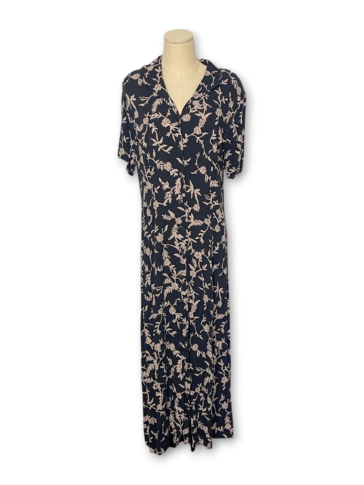 Y2K Boho Grunge Maxi Dress (XL)