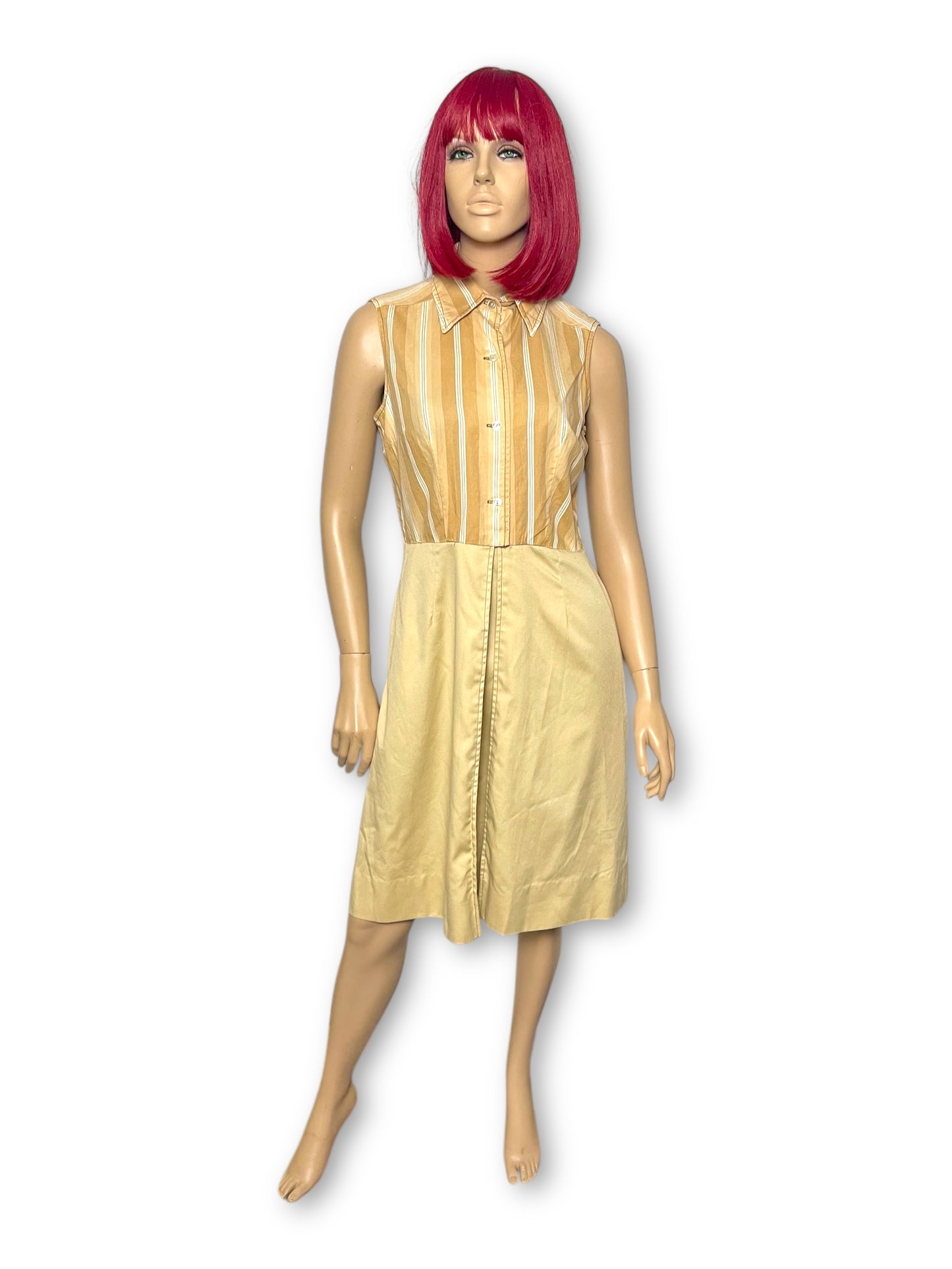 70’s/80’s California Girl Khaki 2-Piece Set (L)