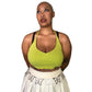 Y2K GUESS Lime Green Halter Top (M)