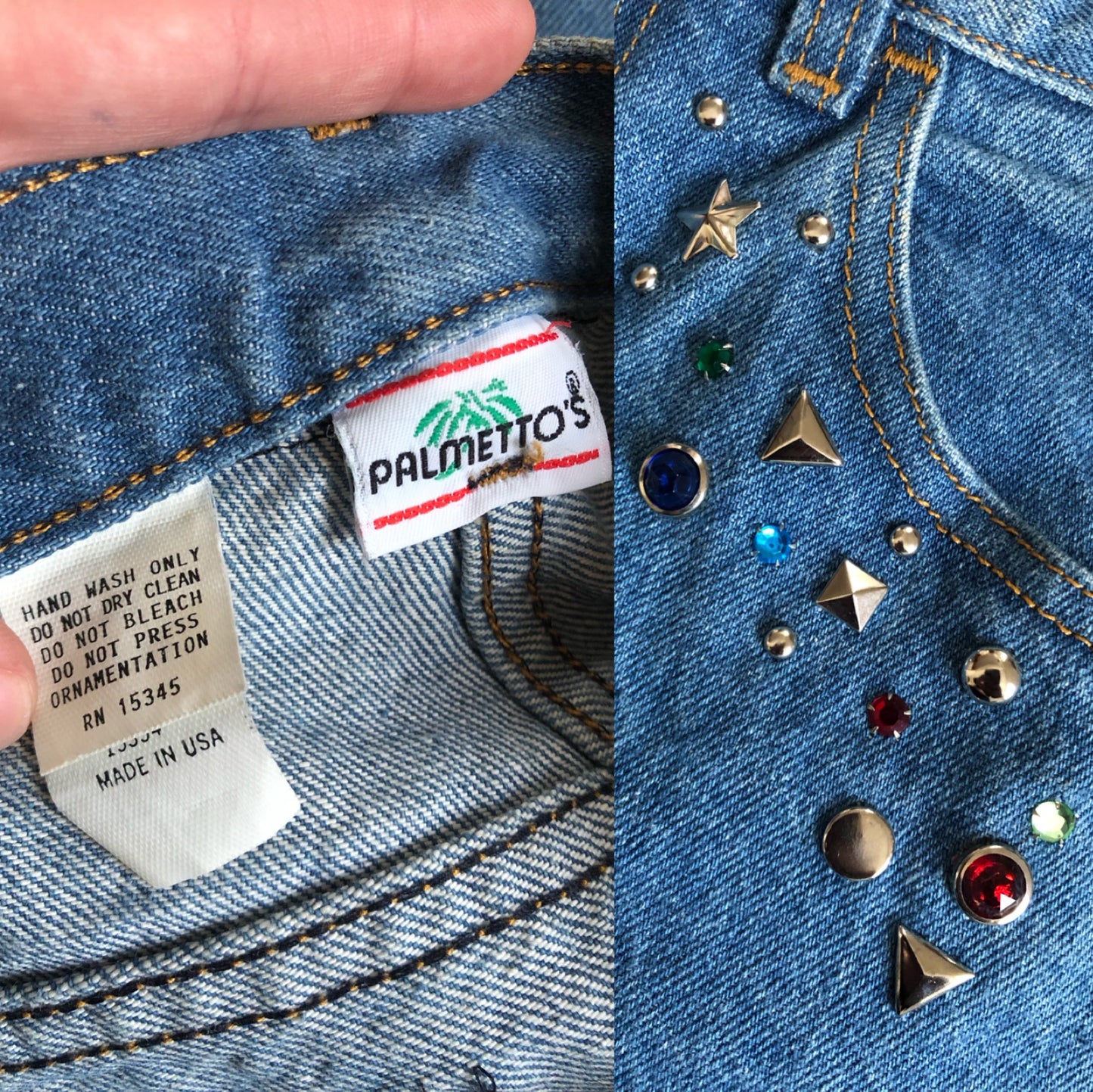 80’s Palmetto’s Light Wash Denim Skirt (M)