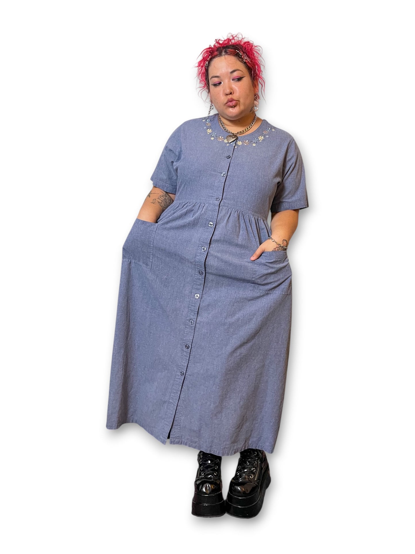 Y2K Cottage Prairie Maxi Dress (1X)