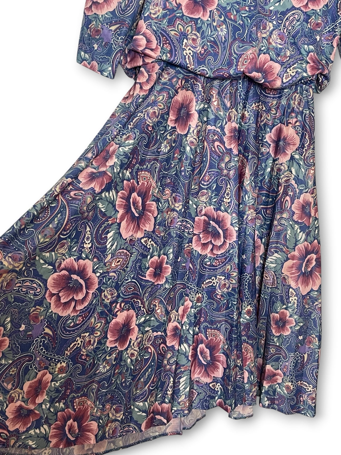 80’s Retro Pastel Midi Dress (M/L)