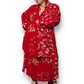 90’s August Max Woman Red Floral Print 2-Piece Set (2X)