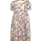 Vintage White Floral Maxi Dress (L/XL)