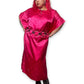 80’s Hot Pink Satin Nightgown (2X)