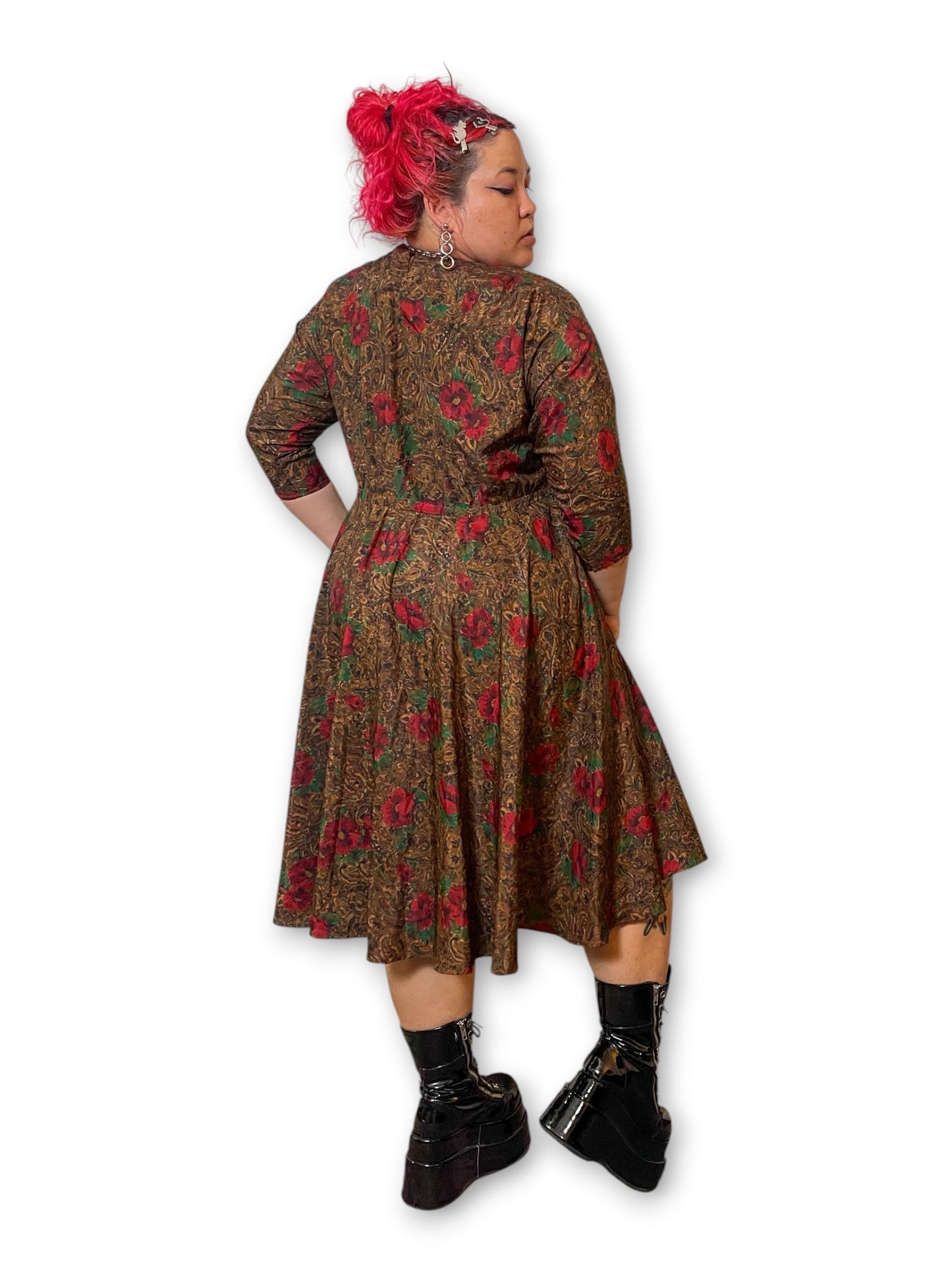 70’s/80’s Retro Boho Dress (2X/3X)