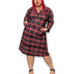 80’s Retro Grunge Shirt Dress (XL)
