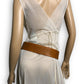 Vintage Brown Faux Leather Belt (M)