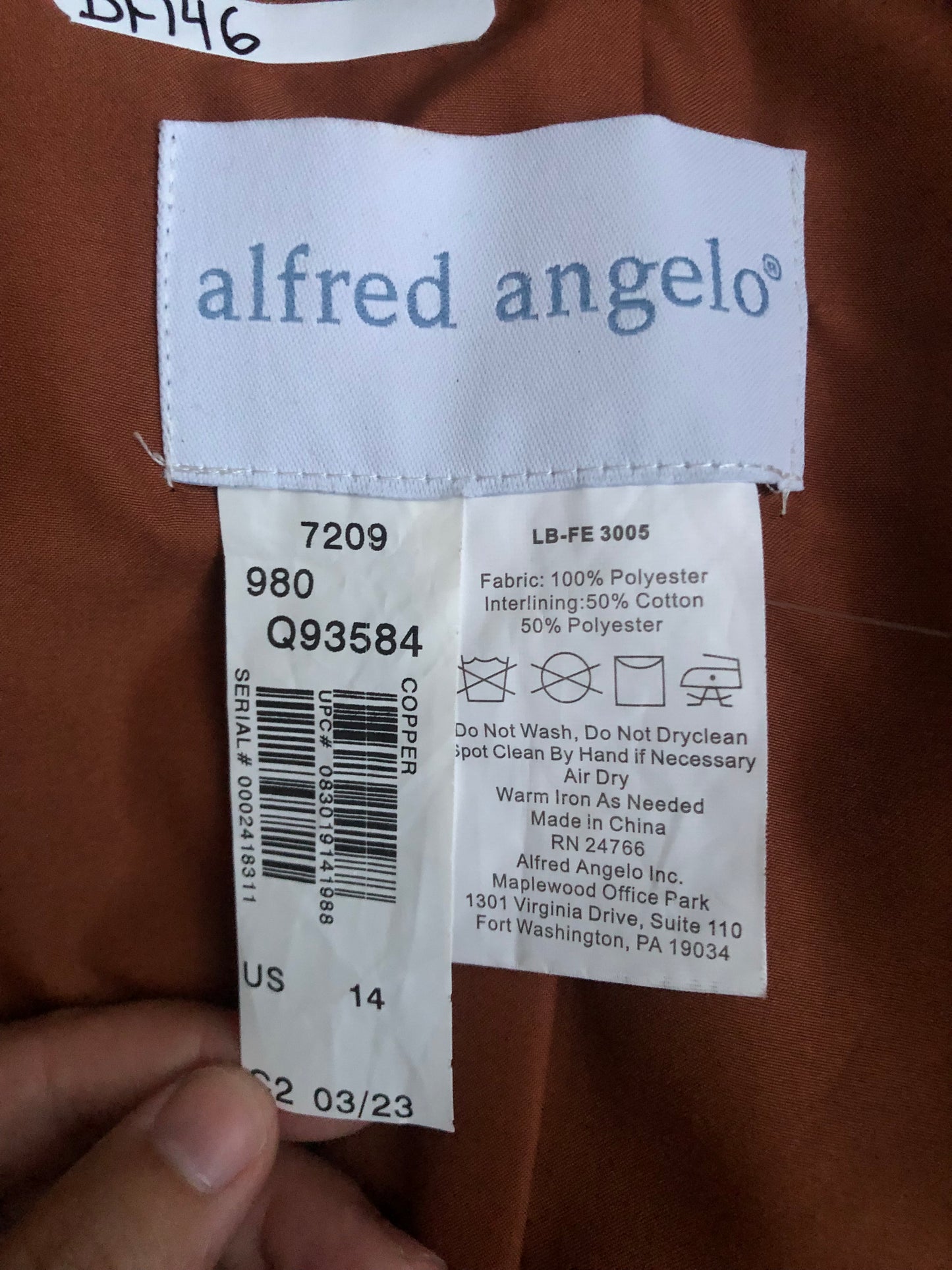 90’s Alfred Angelo Shiny Brown Pleated Tank Top (L)