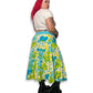 Y2K Floral Tiered Midi Skirt (2X)