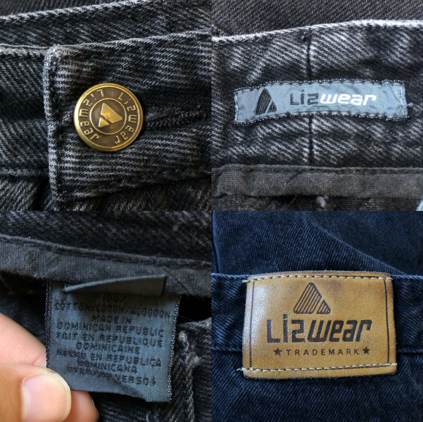 Y2K Lizwear Black Denim Mom Jeans (L)