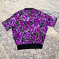 80’s Floral Retro Collared Blouse (L/XL)