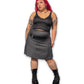 Y2K Gray Pinstripe Skirt (XL/1X)