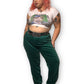 Talbots Forest Green Velvet Pants (3X)