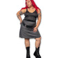 Y2K Gray Pinstripe Skirt (XL/1X)
