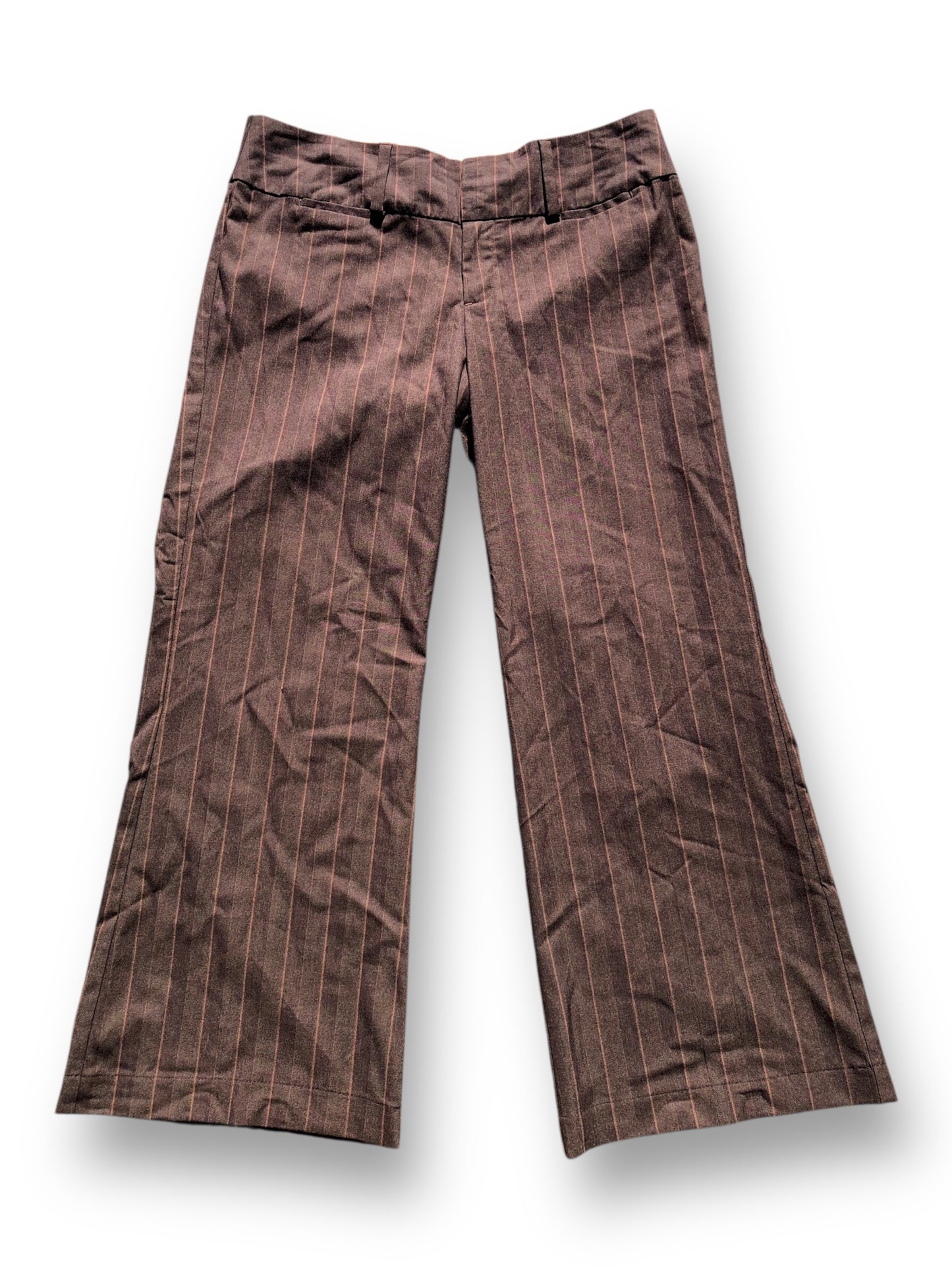 Y2K Xhilaration Brown Pinstripe Dress Pants (XL)
