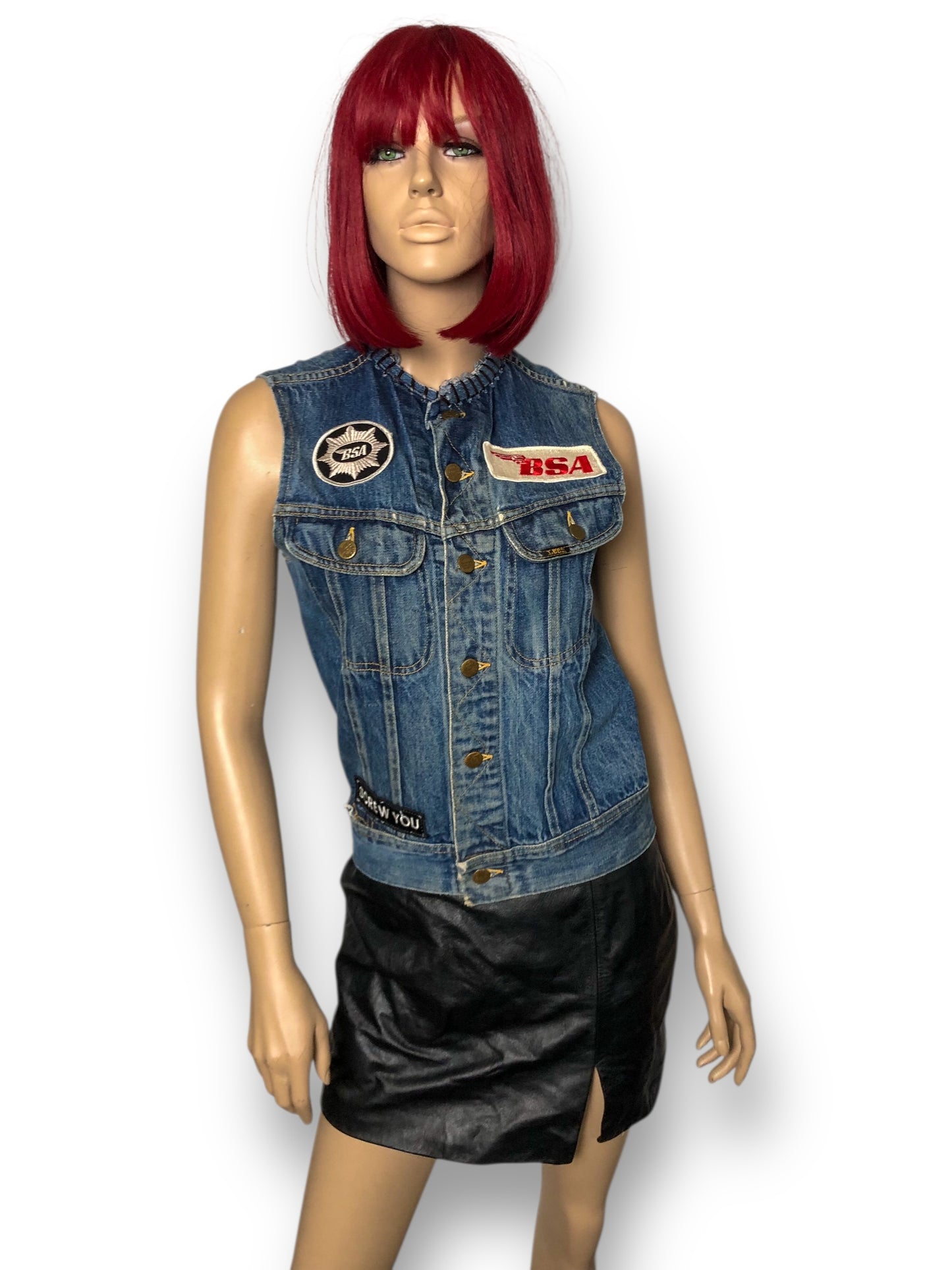 70’s Lee Patched Denim Vest (S/M)