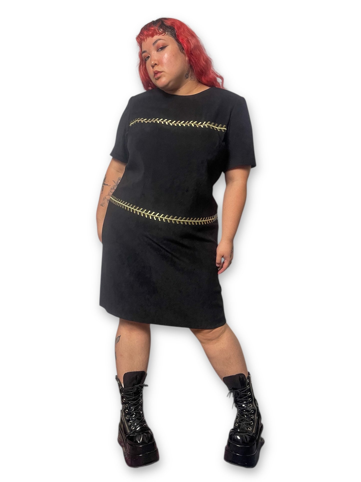 90’s/Y2K Embroidered Pencil Dress (2X)