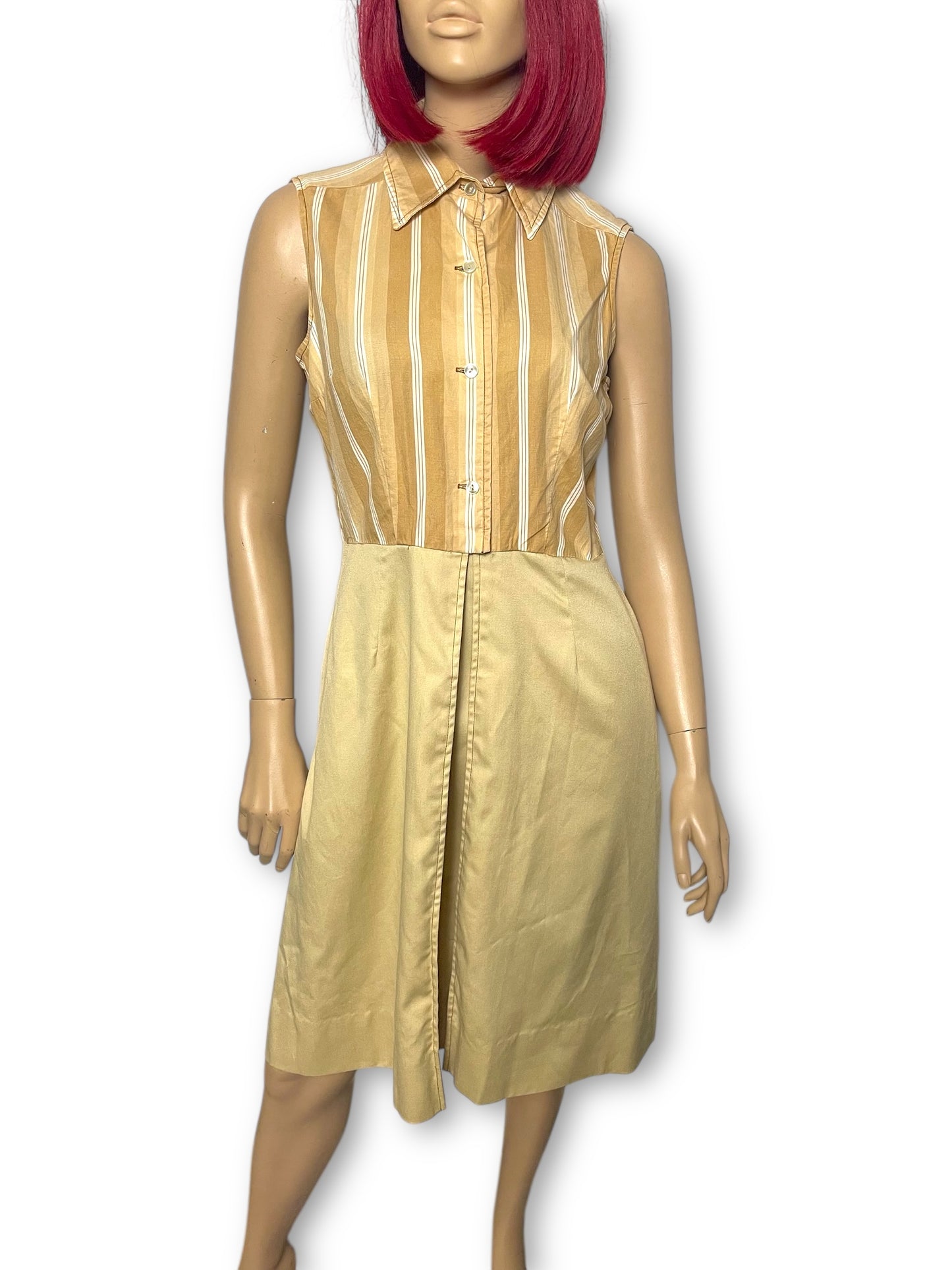 70’s/80’s California Girl Khaki 2-Piece Set (L)