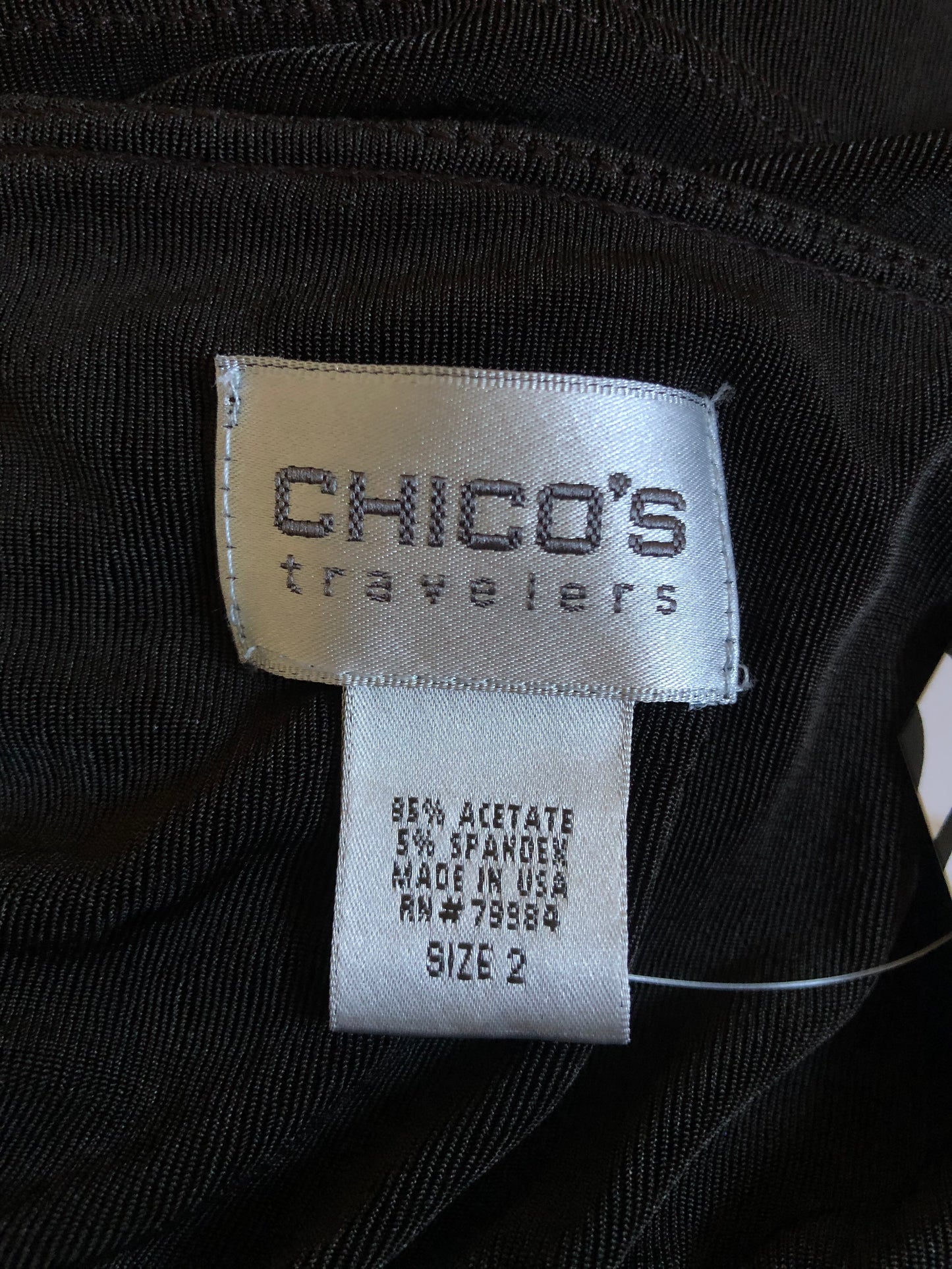 90’s Chico’s Travelers Black Slinky Tank Top (M/L)